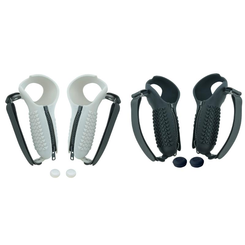 Bộ điều khiển chống ném vỏ kẹp mũ Rocker cho Pico 4 VR Tay cầm bảo vệ Túi VR Bộ điều khiển tay áo nhẹ: màu đen