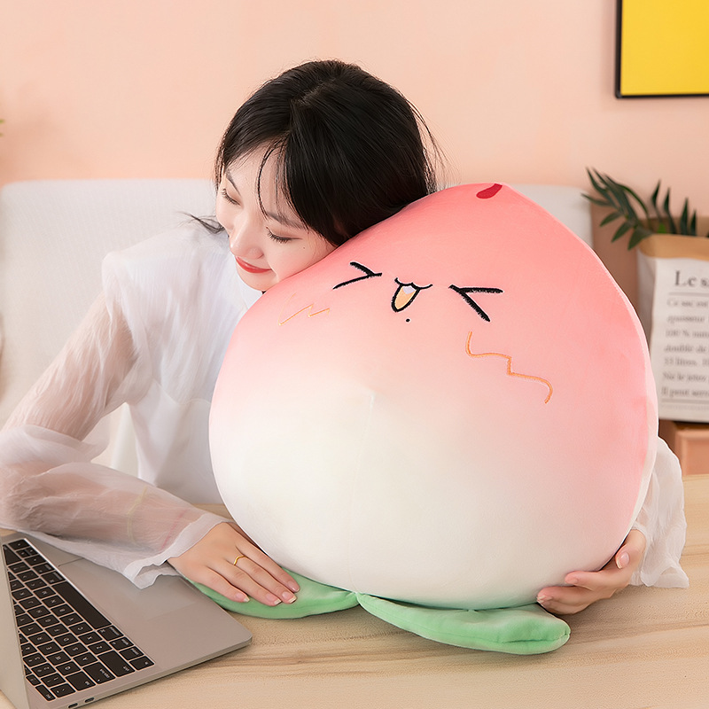 Gối Ôm Trái Đào, Quả Đào Dễ Thương Siêu Mềm Mịn Thú Bông Trái Đào Đáng Yêu, Quả Đào Siêu Cute