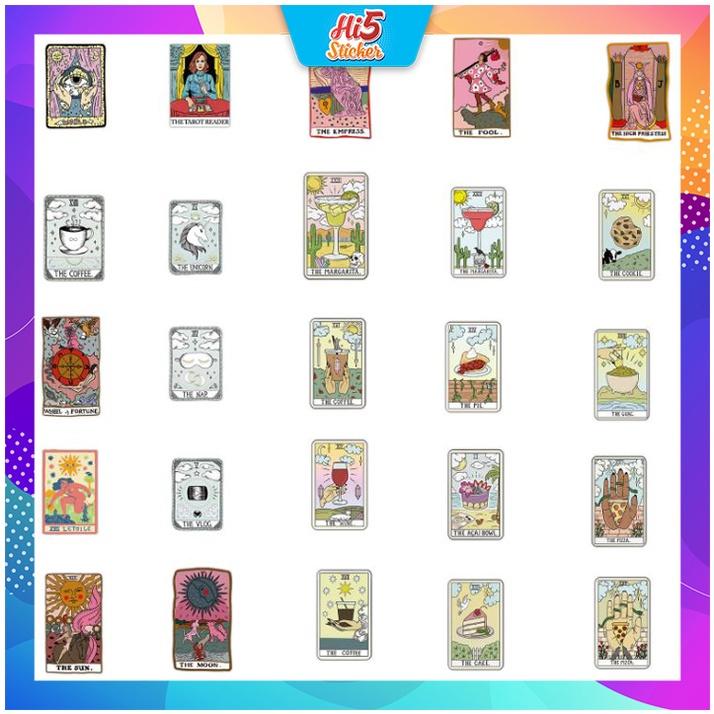 Sticker Hình Dán Trang Trí Thế Giới Bài Tarot ms#221