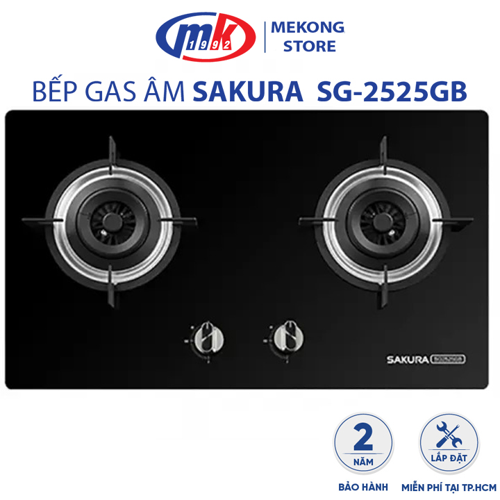 Bếp gas âm Sakura SG-2525GB - Hàng chính hãng