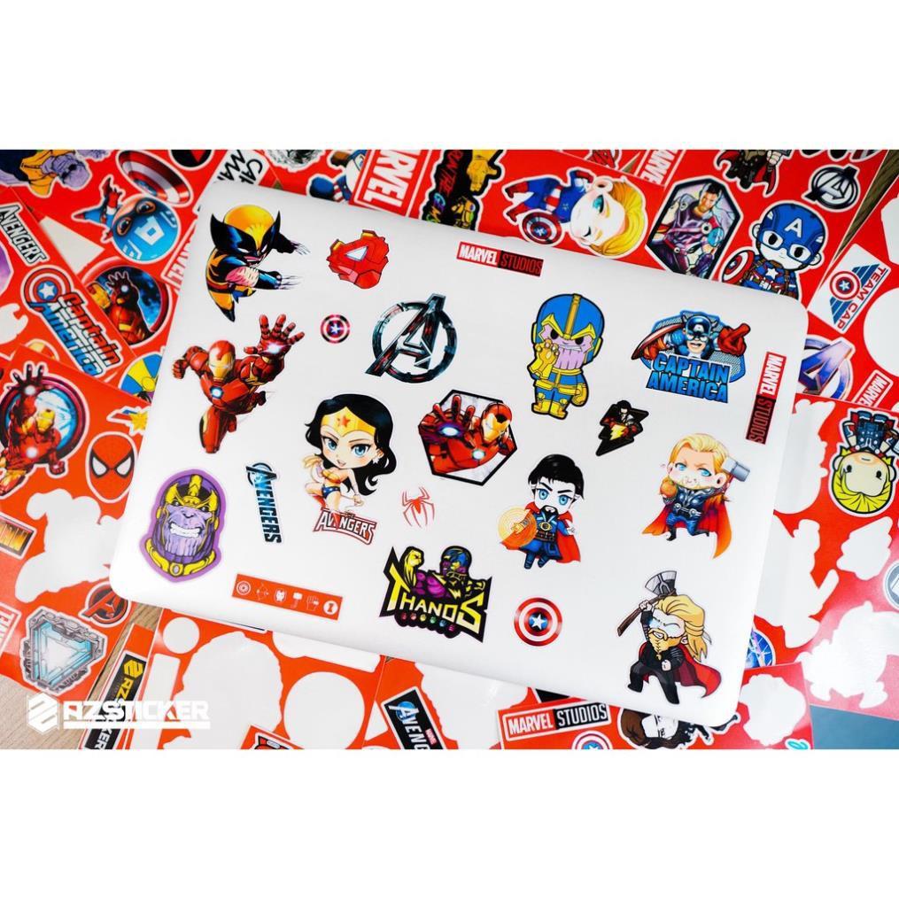 Sticker  Marvel Chipi | Dán Nón Bảo Hiêm, Điện Thoại, Laptop, Bình Nước...Chống Nước, Chống Bay Màu