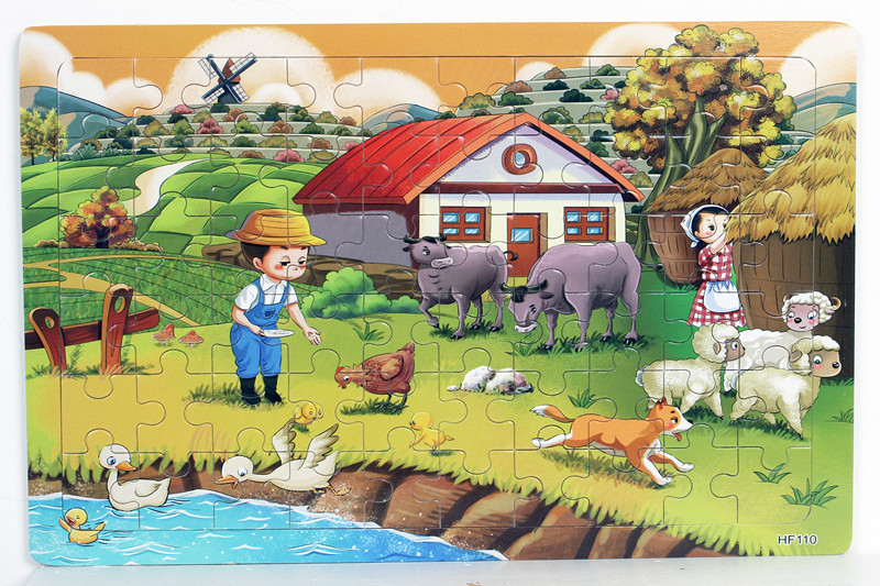 Đồ chơi tranh xếp hình 60 miếng puzzle - Đồ chơi thông minh cho bé