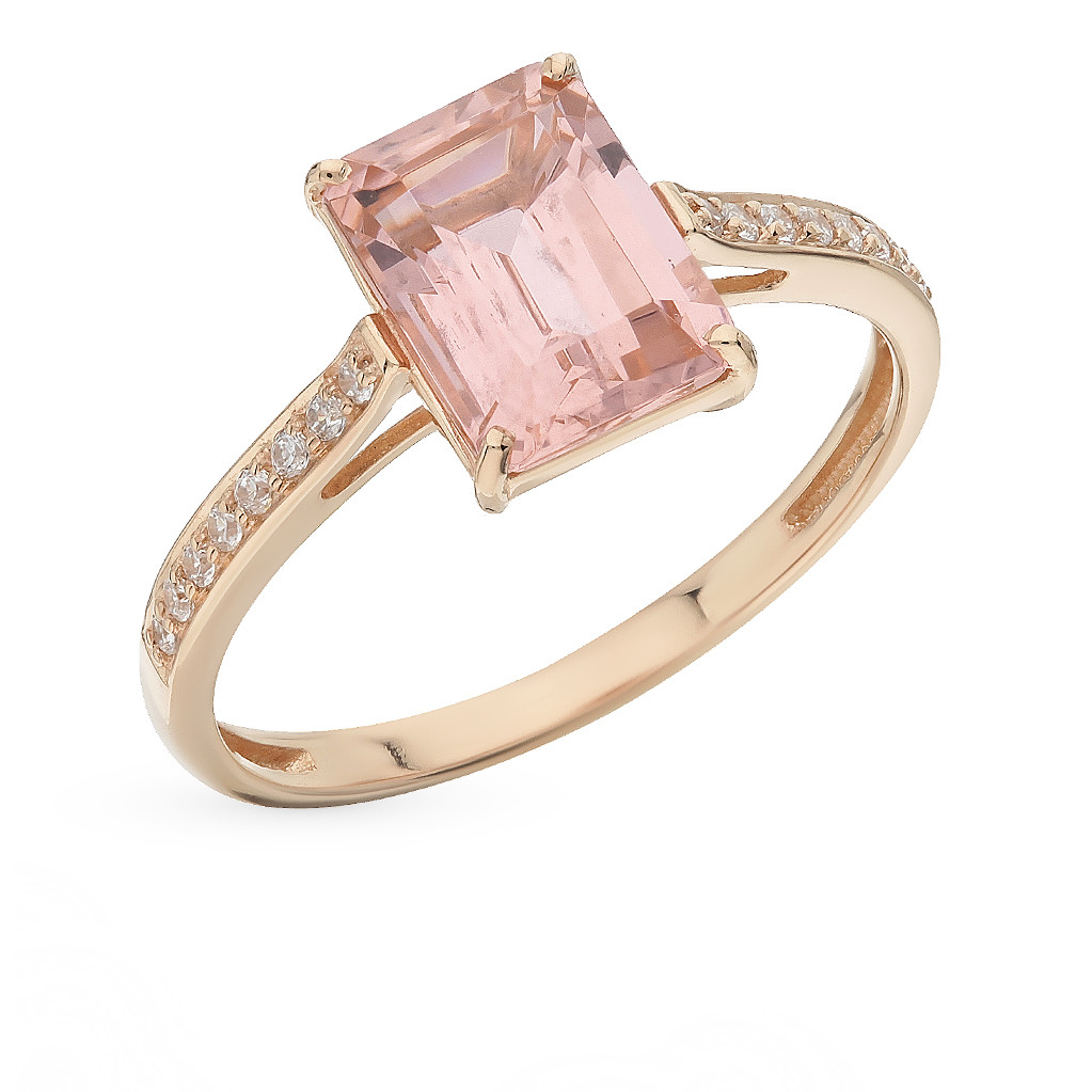 Nhẫn Vàng 14K Đính Đá Morganite