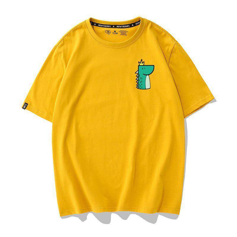 Áo Thun Nữ Tay Ngắn Hình Icon Khủng Long Nhiều Màu - Unisex - Cotton - Mã AT019