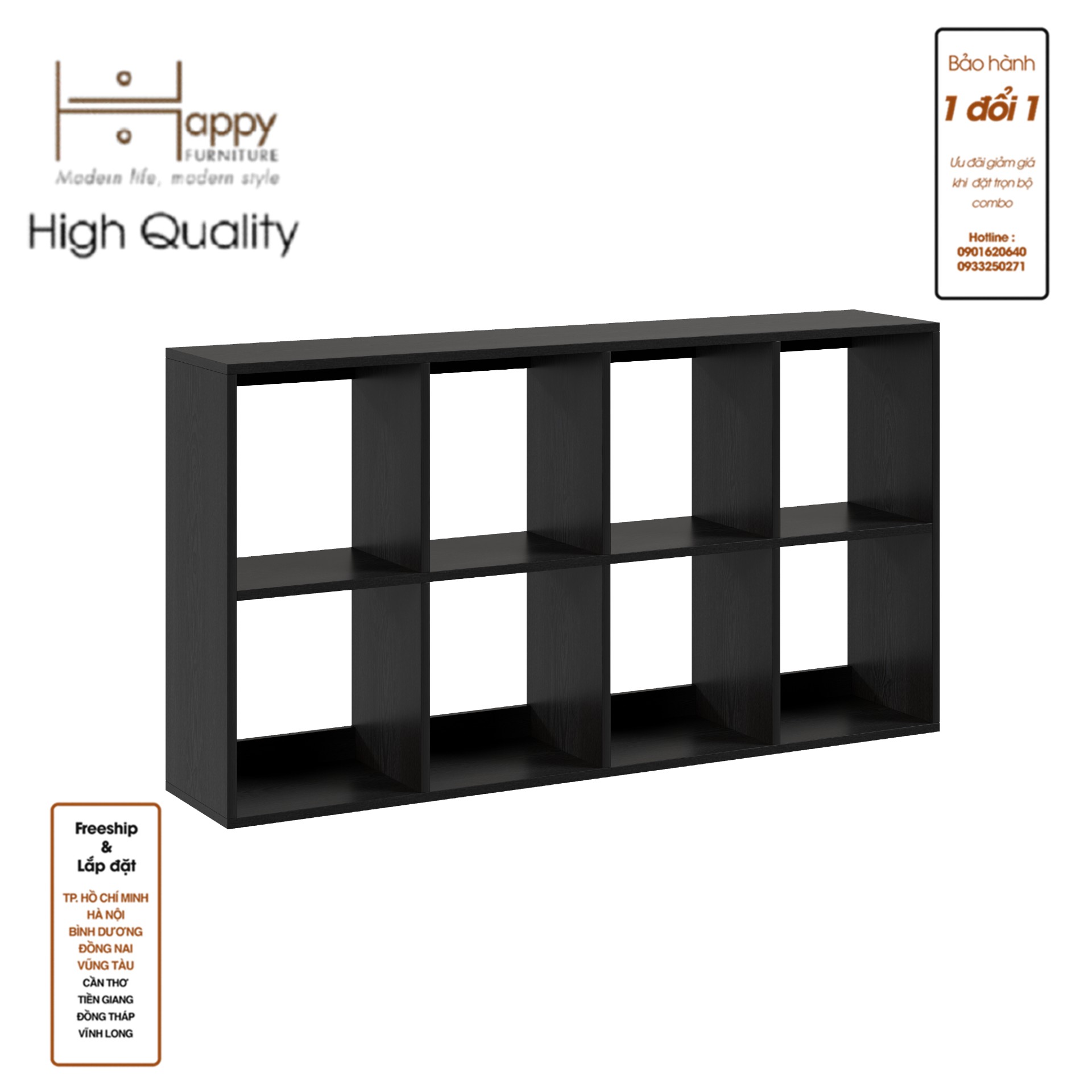 [Happy Home Furniture] ZANE , Kệ sách 2x4, 140cm x 28cm x 75cm ( DxRxC), KSA_038