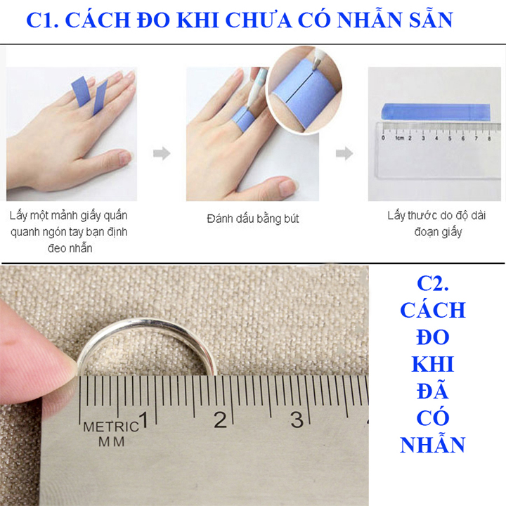 Nhẫn cặp đôi vát cạnh đính hạt cao cấp CNH072 Không đen không gỉ sét
