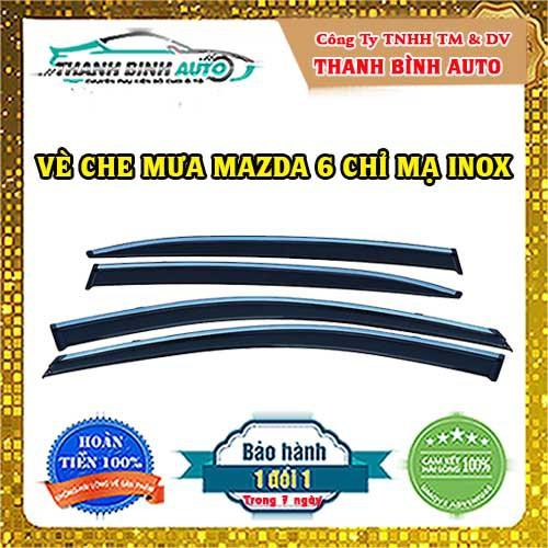 Bộ Vè Che Mưa Chỉ Mạ dành cho xe Mazda 6
