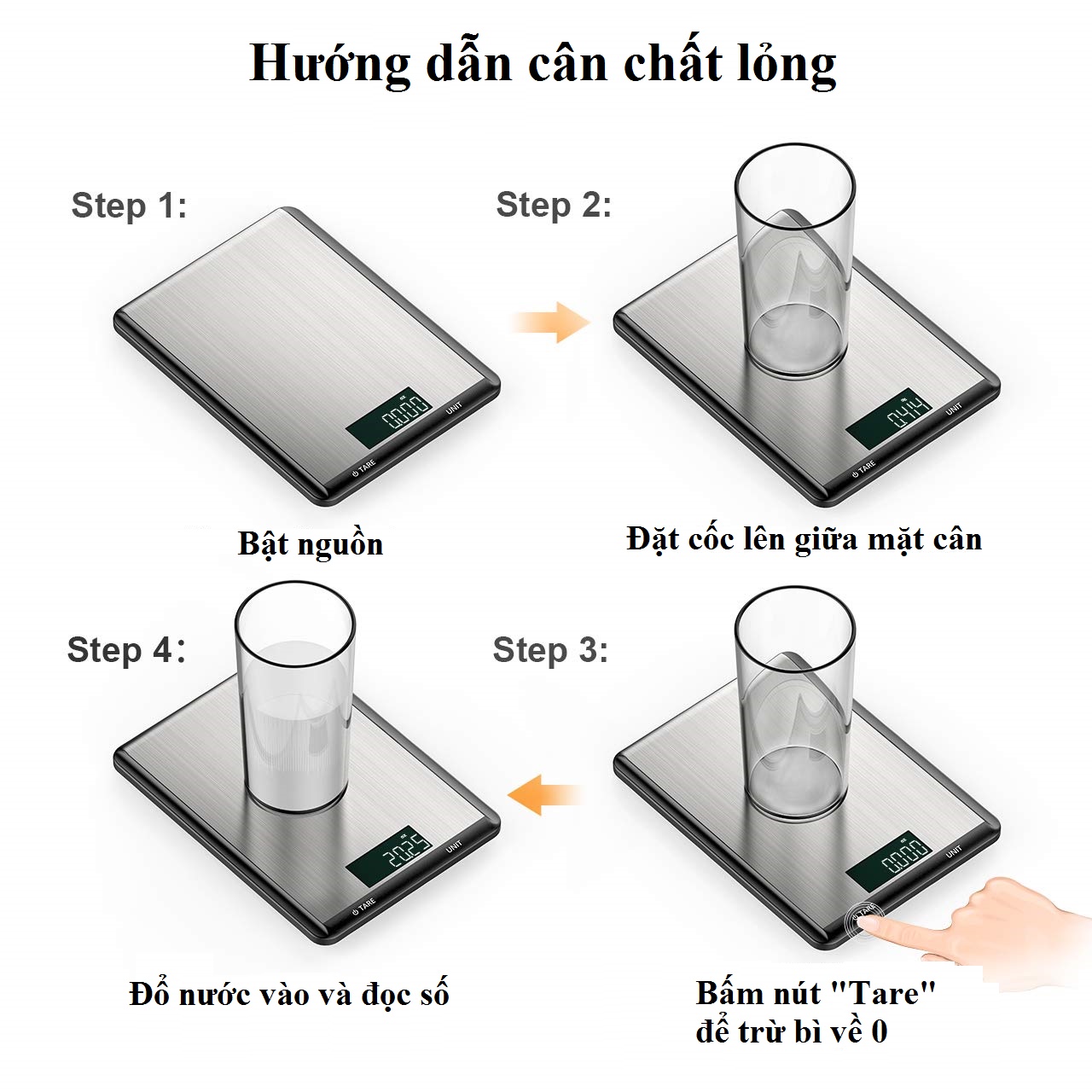 Cân tiểu ly điện tử 5kg phím cảm ứng. Cân tiểu li điện tử có độ chính xác cao