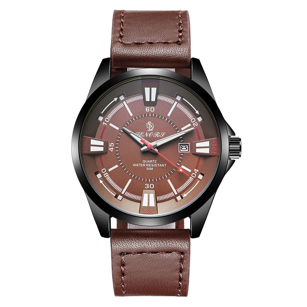 Đồng hồ SENORS Fashion Casual nam chịu nước 3ATM, dây da chính hãng