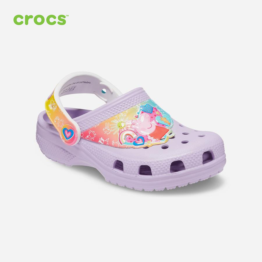 Giày lười trẻ em Crocs FW FunLab Clog Toddler I AM Peppa Pig Lavender - 207915-530