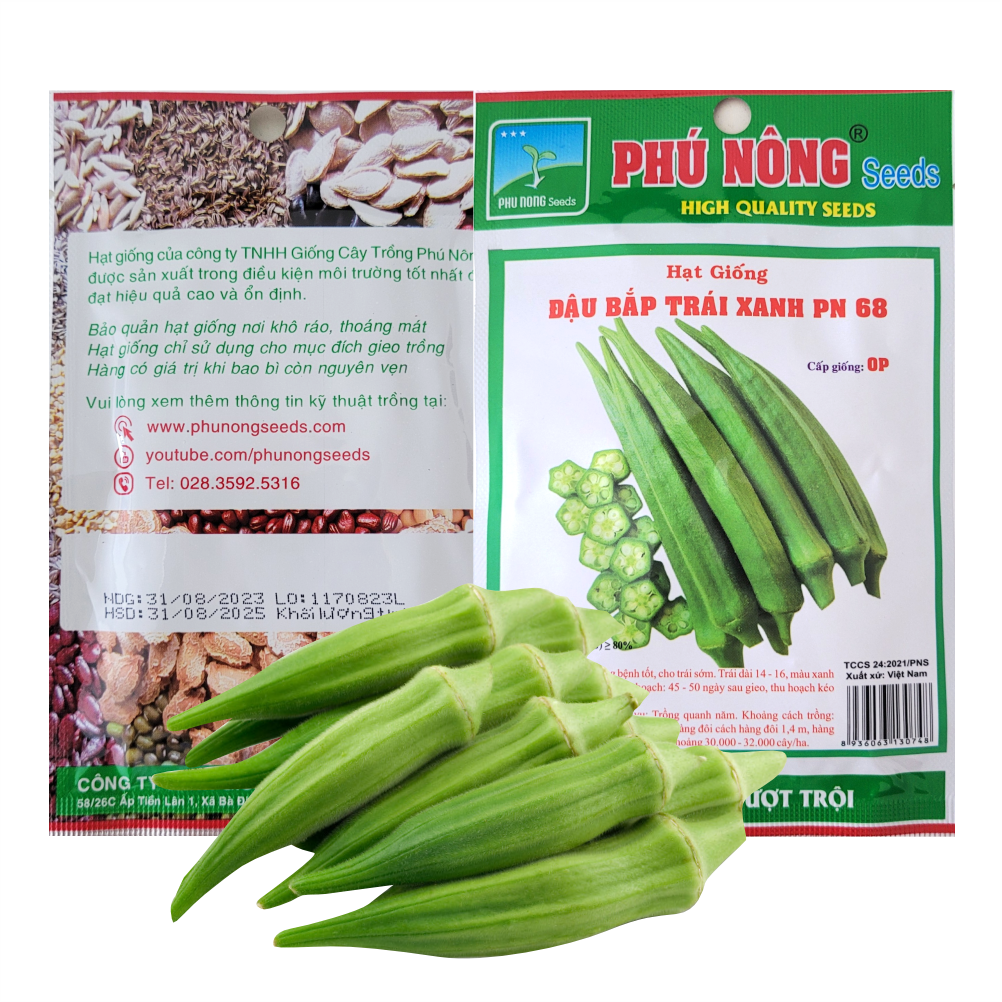 Hạt Giống Đậu Bắp Cao Sản Phú Nông Gói 10g