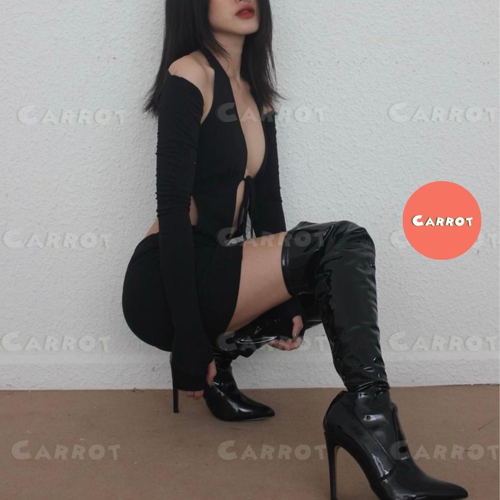 Đầm body thiết kế tặng kèm tay áo sexy chất thun cao cấp co giãn đi tiệc carrotxinhdep