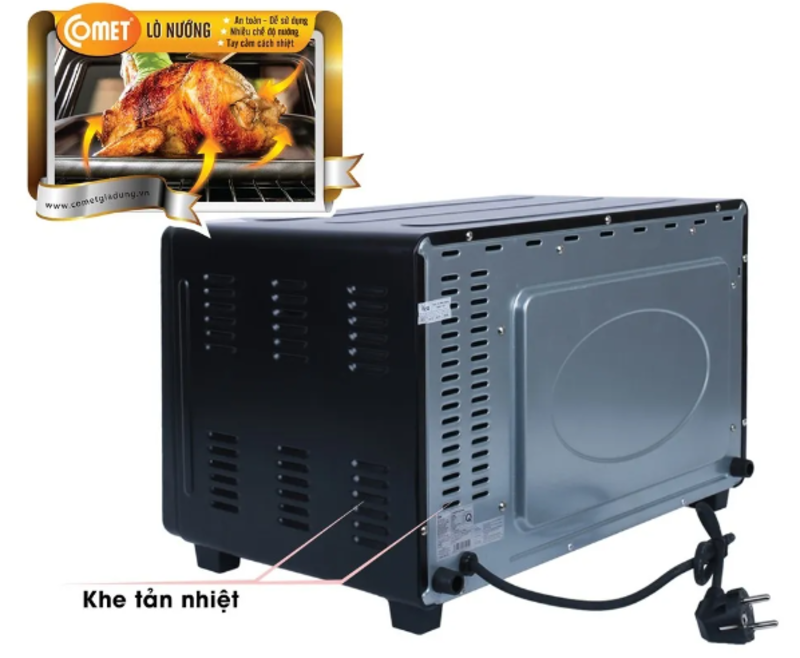 Lò nướng vuông Comet CM6526 - Hàng chính hãng