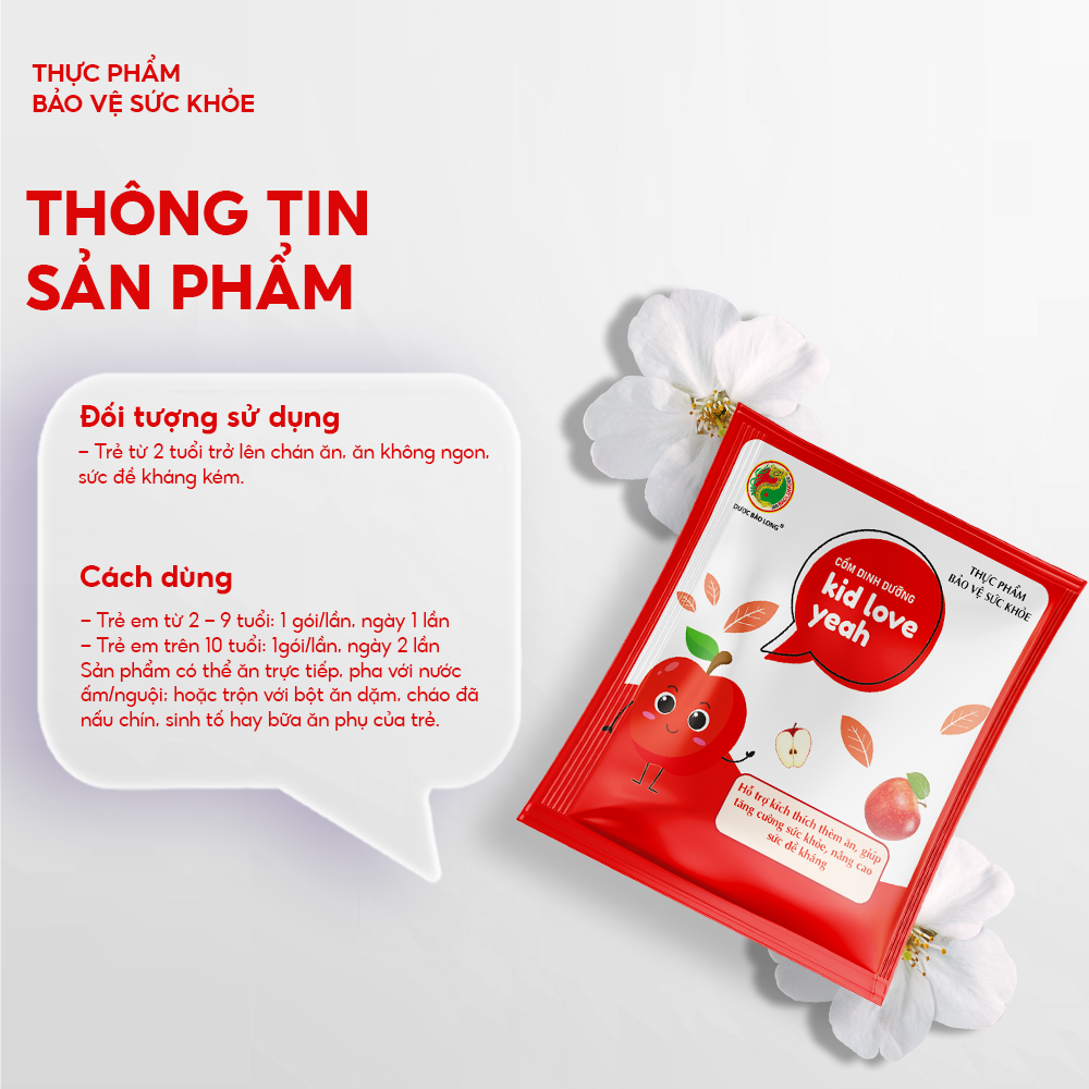 Cốm Dinh Dưỡng Kid Love Dành Cho Trẻ Em - Bảo Long - Hàng Chính Hãng