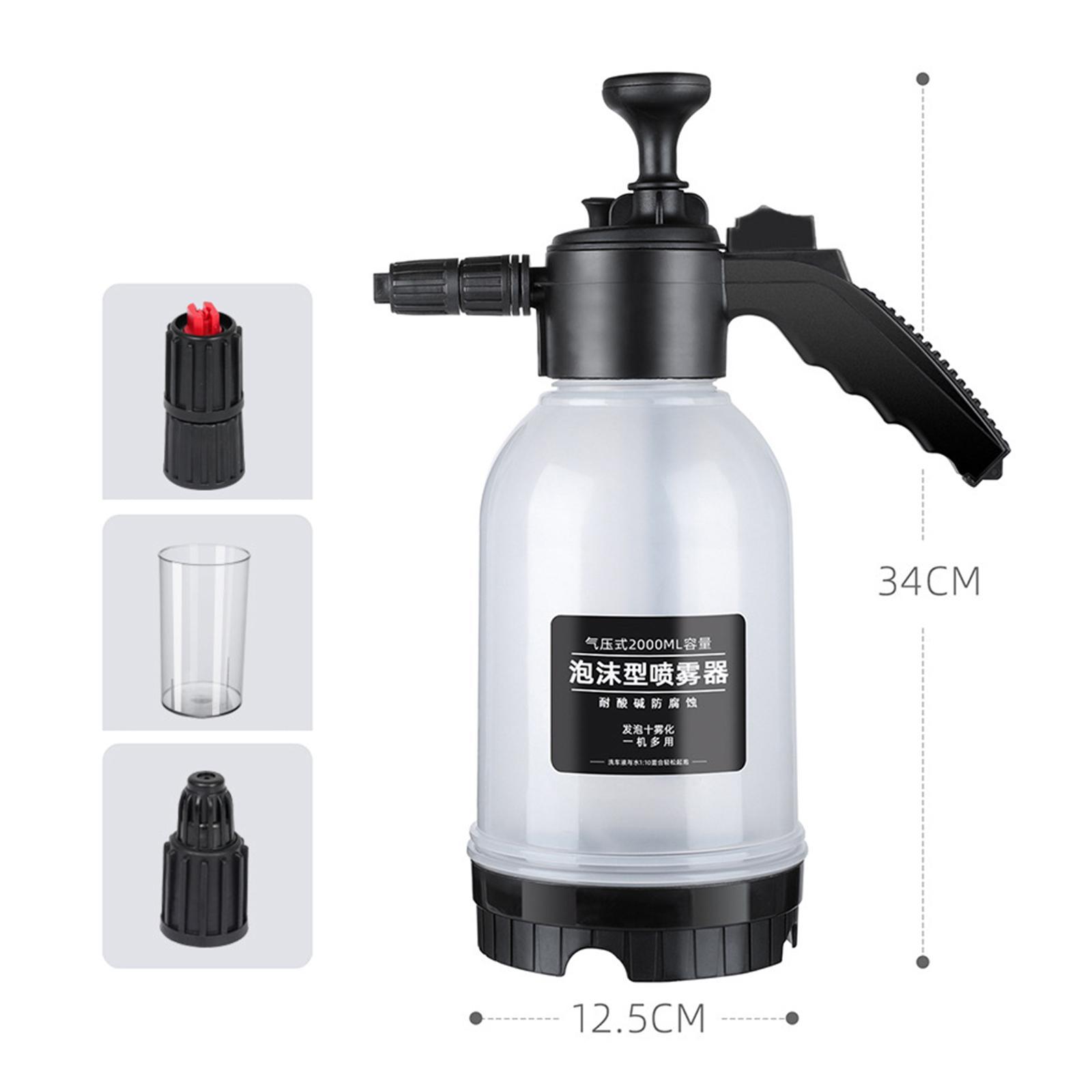 Car Hand Pump Pressure Foam Sprayer Hand Pressurized for Home Cleaning