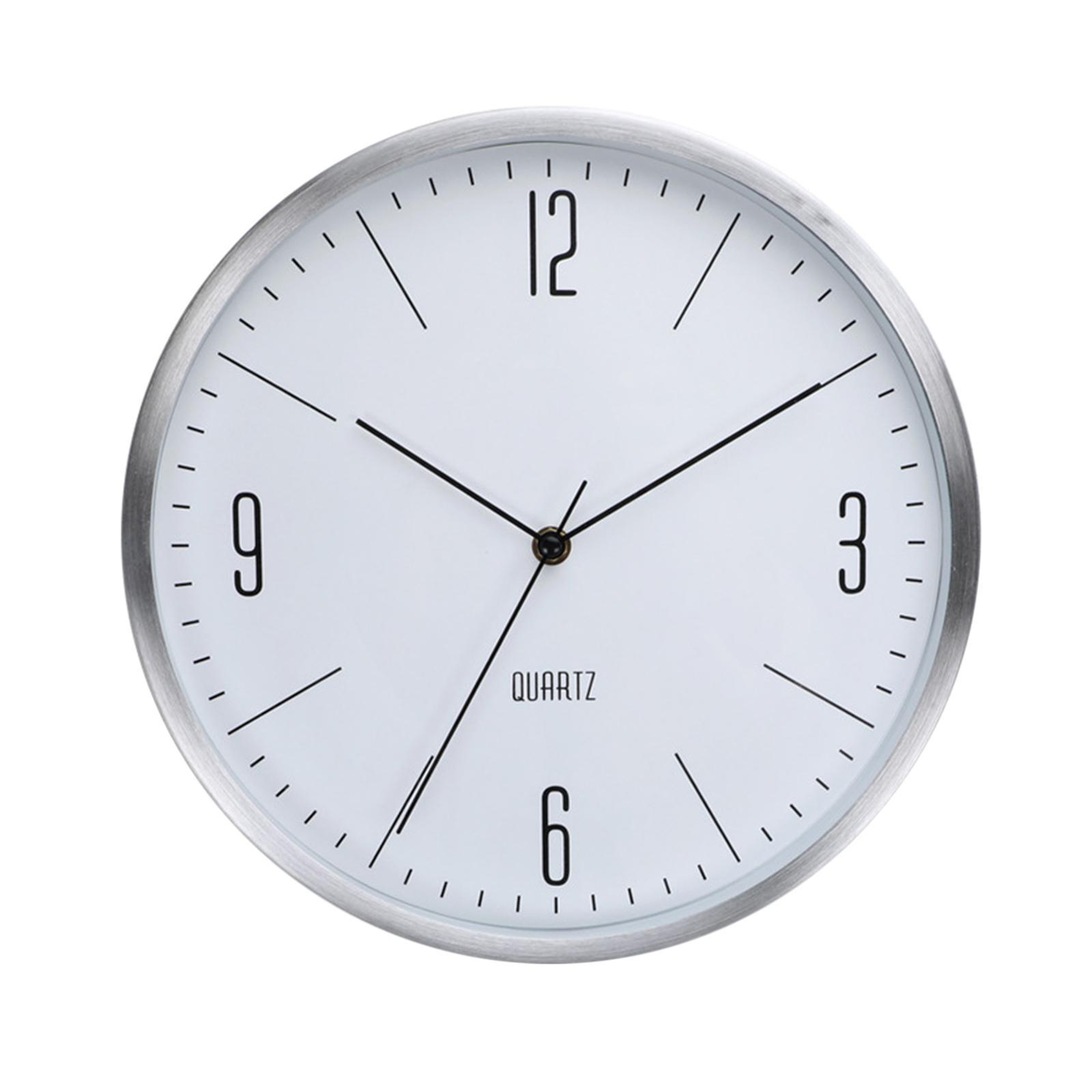 Simple Wall Clock Silent Quartz Clock Wall Hanging Clocks for School Living Room Decoration
