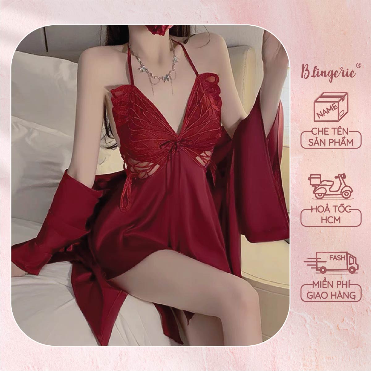 Váy Ngủ Hồ Điệp Gợi Cảm - B.Lingerie