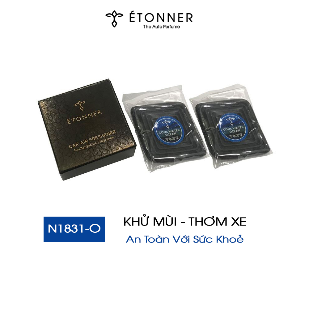 Sáp Thơm Ô Tô Kẹp Cửa Gió Khử Mùi Xe Hơi Cao Cấp Chính Hãng ETONNER Hương Gió Biển N1831-O (5g)