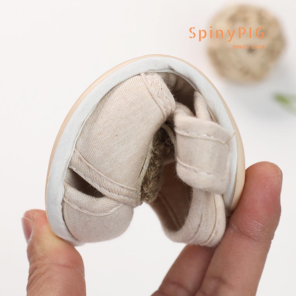 Dép tập đi cho bé 0-2 tuổi chất liệu cotton hữu cơ tự nhiên không chất tẩy nhuộm chống trơn trượt