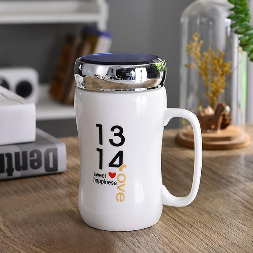 Ly giữ nhiệt nắp gương nhiều hình