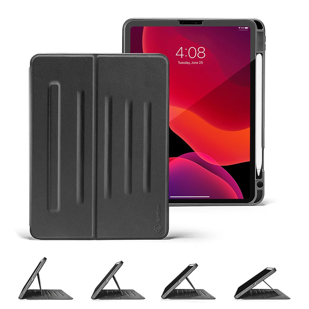 Bao da TOMTOC từ tính đa góc for Ipad Pro 11 inch Black - - Hàng chính hãng