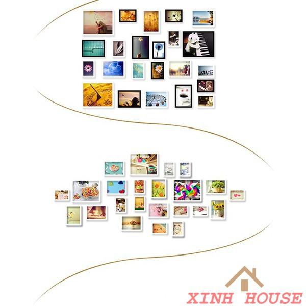 Bộ Khung Ảnh Treo Tường Phòng Khách Hiện Đại - Hỗ Trợ In Ảnh.