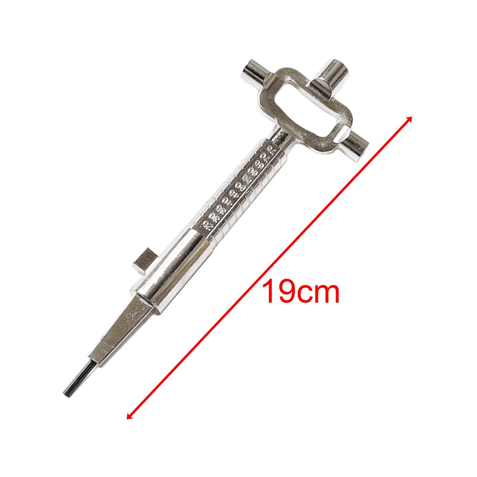 Multi Tool Cylinder Measuring Key Easily to Use Spindle And Cam Operater Wrench Measuring Depth Wrench Bottle Opener Lock Body Squares Rod