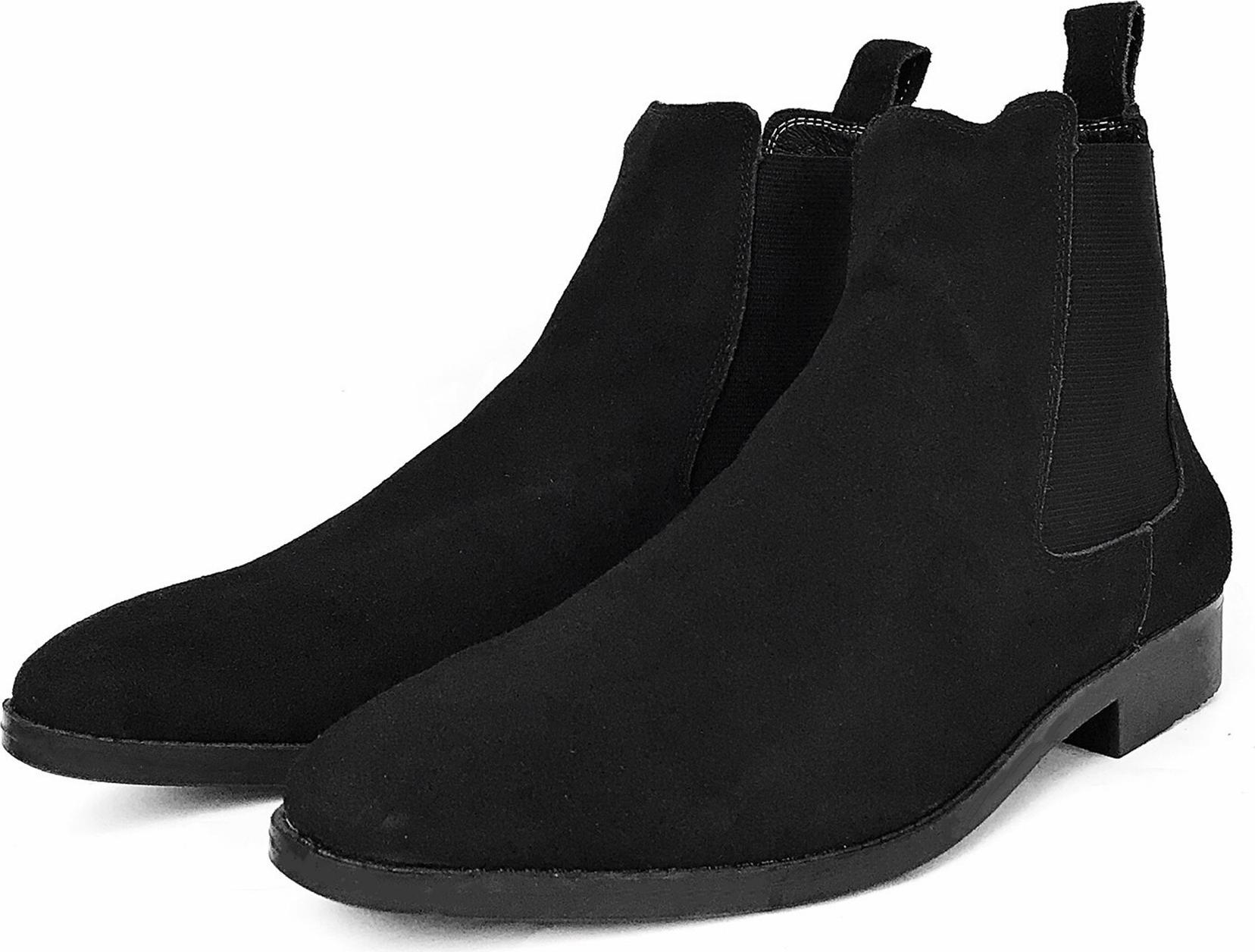 Giày Chelsea Boots Cổ Cao Da Bò Thật Nguyên Tấm Cao Cấp Tefoss HT350 Thời Trang 4 Màu Hot Trend Nhất Size 37 - 43