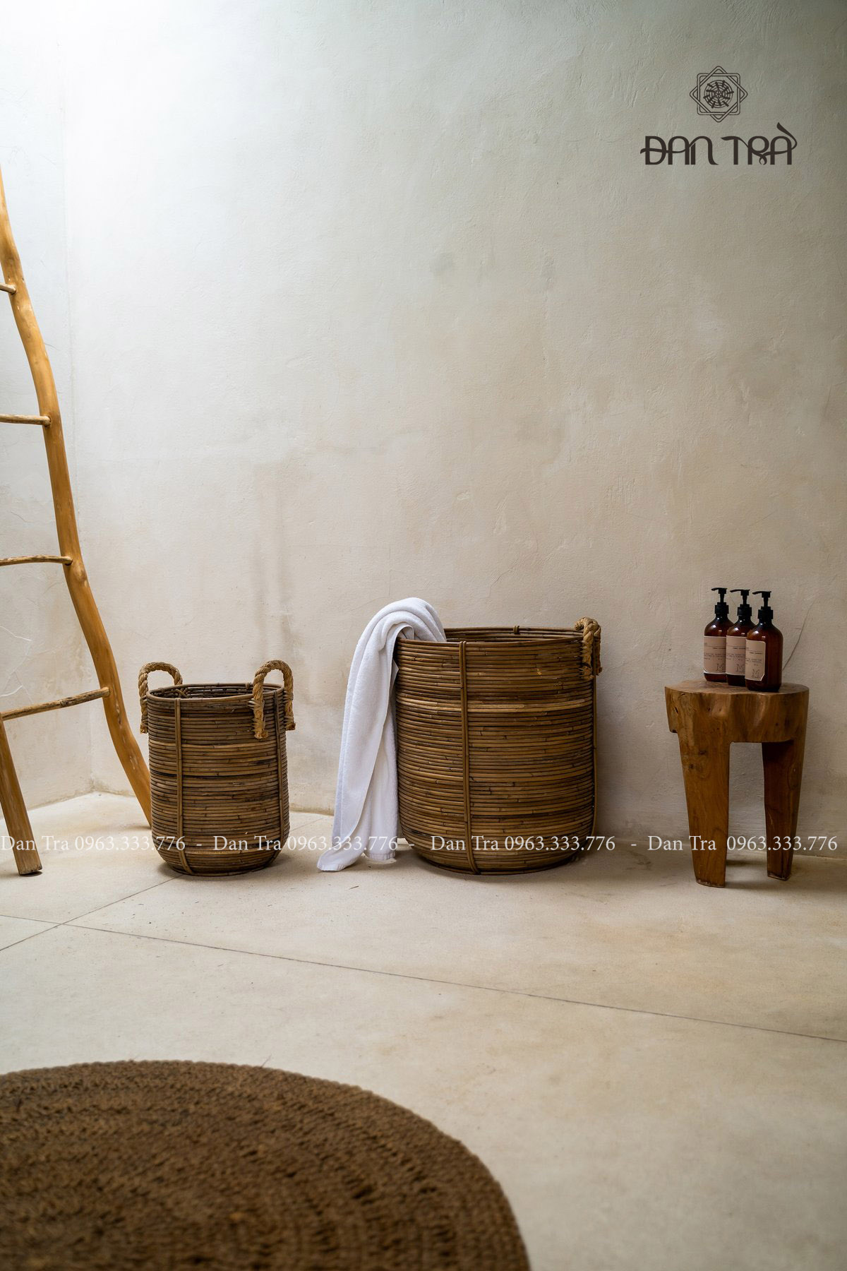 Sọt Mây Đựng Quần Áo Cao Cấp - Phụ Kiện Mây Tre Đan