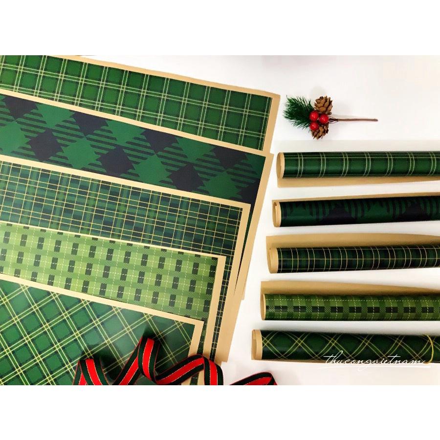 Set 5 tờ giấy gói quà kraft Nhật A3