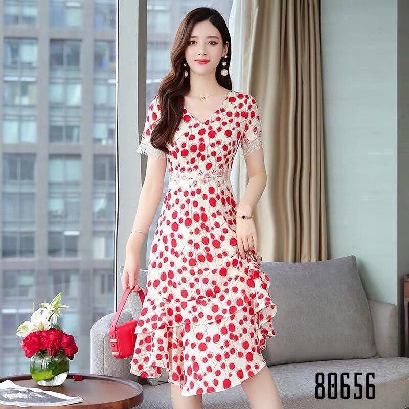 Đầm xòe họa tiết CHẤM BI cực đẹp dành cho các chị em