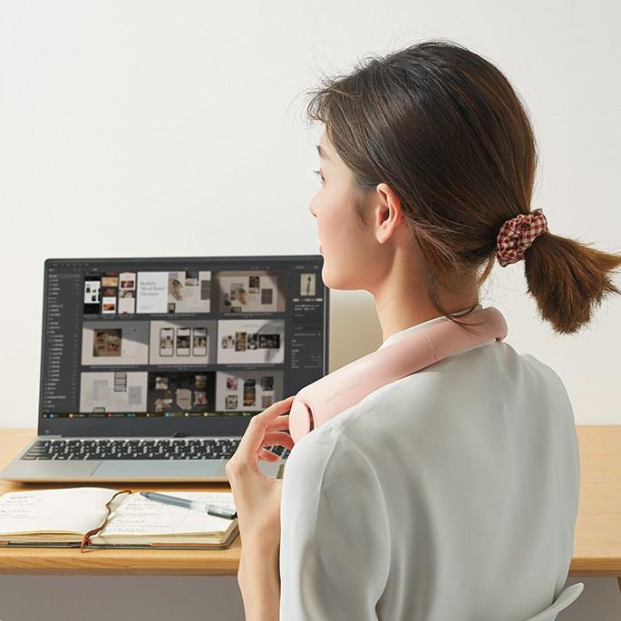 Quạt đeo cổ không cánh 3 chế độ siêu mát tiện dụng mẫu mới pin 8h - 12h loại xịn