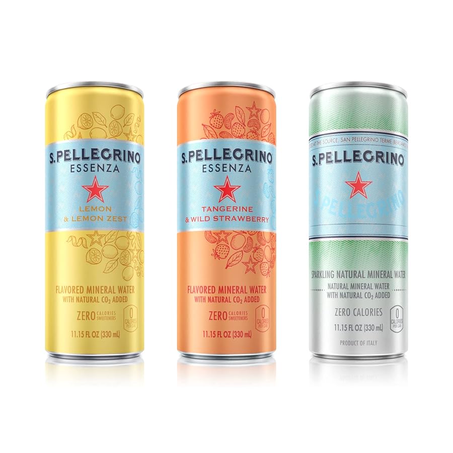 Tangerine &amp; Wild Strawberry San Pellegrino - Nước khoáng thiên nhiên có ga vị Quýt và Dâu Rừng 330ml