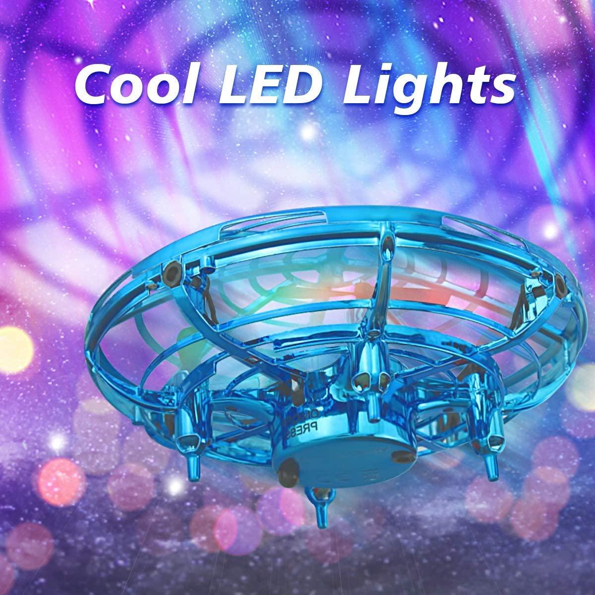 Máy bay phát hiện ufo đồ chơi đĩa bay treo thông minh có đèn led