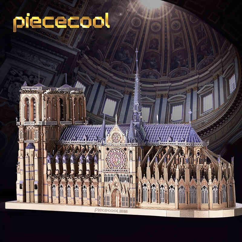 Mô hình lắp ghép kim loại 3d Nhà thờ Đức Bà Paris-cỡ lớn