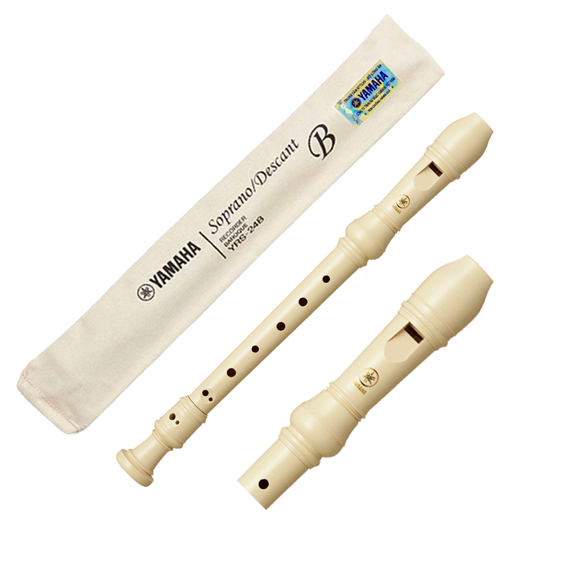 Sáo Recorder nhựa ABS - Dòng Soprano - Yamaha YRS-24B (YRS 24B) - Hệ thống Baroque, Dạng thẳng, Tone C (Đô) - Hàng chính hãng