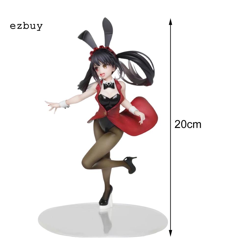 with Base Miniature Tokisaki Kurumi Anime Bunny Girl Tokisaki Kurumi Model Lightweight for Collection