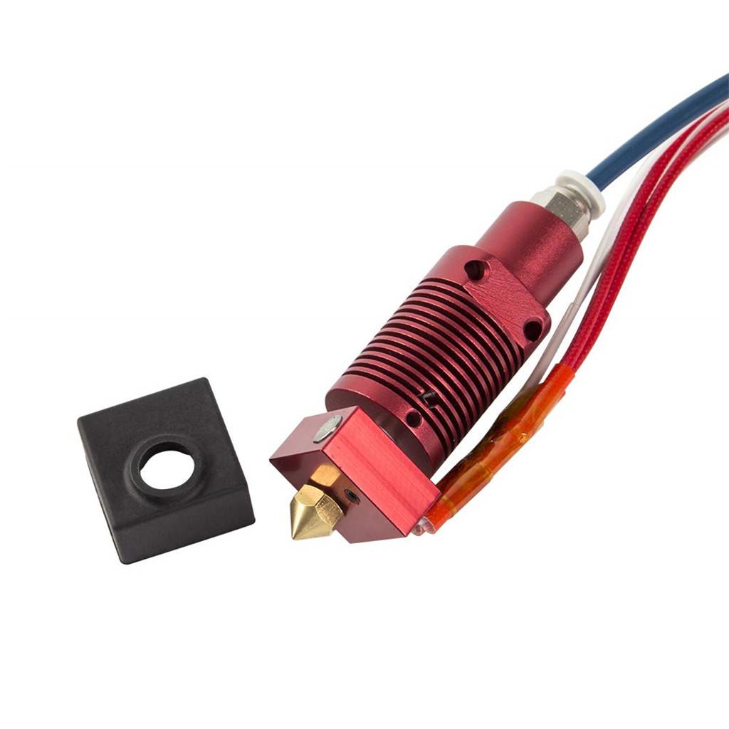 Set of 1 Assembled Extruder Hot End DIY with Silicone Cover & 0.4mm Nozzle for