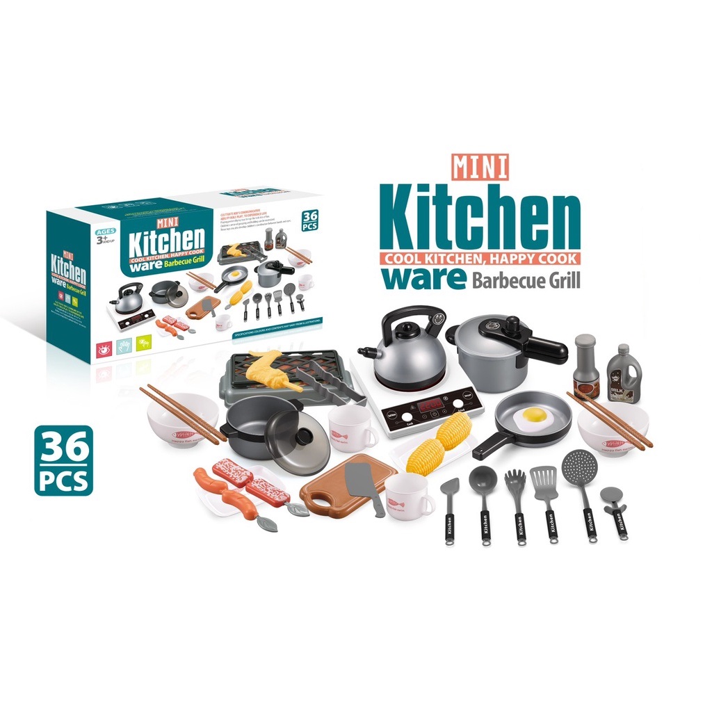 Bộ đồ chơi mô hình nấu ăn 36 món cho bé
