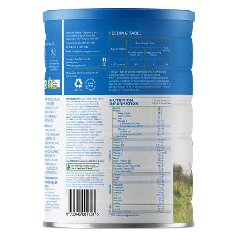 Sữa Bột Bellamy's Organic Số 2