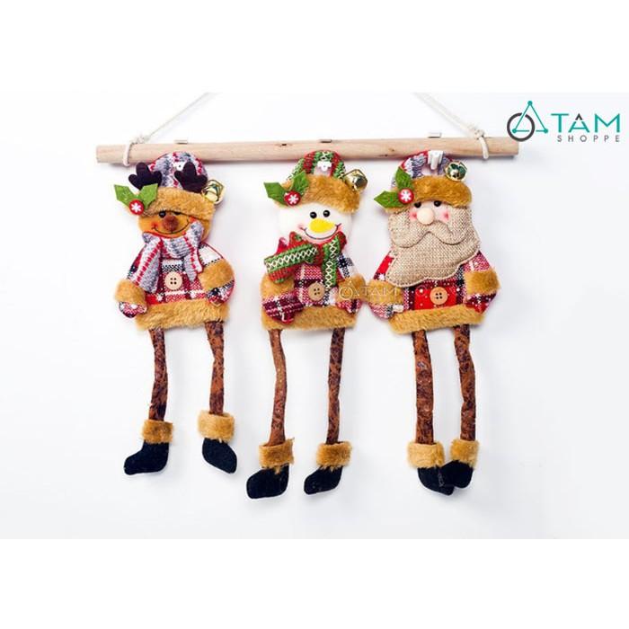 Phụ kiện treo Noel búp bê vải chân dài nhiều kiểu X-PKTCT-55
