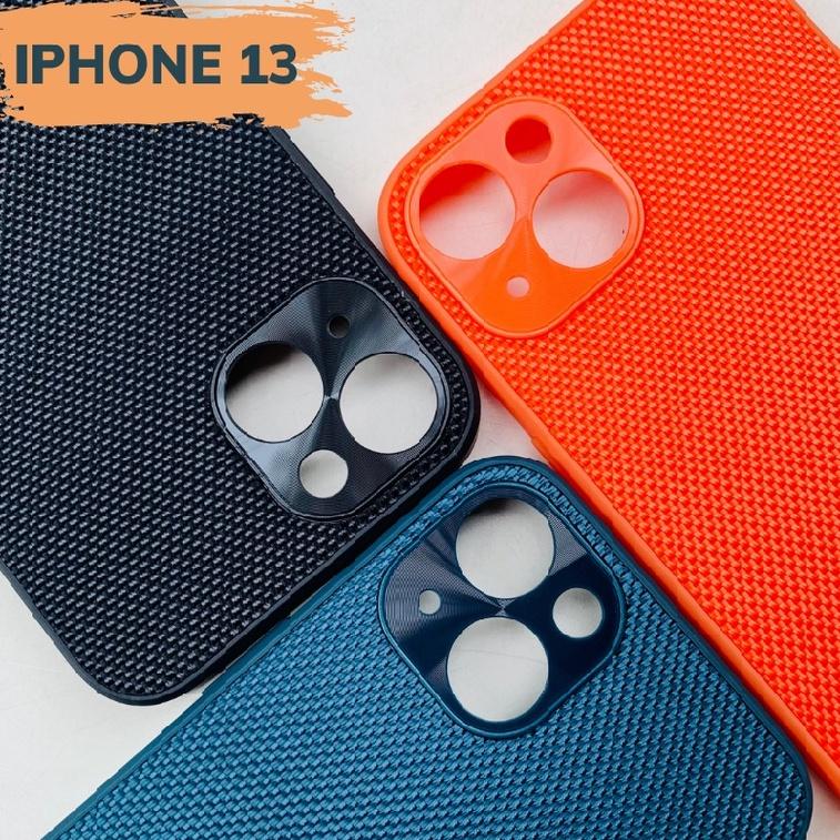 Ốp lưng ip 13 pro max ip 13 pro 13 vân VẢI NYLON nhiều màu chống bám vân tay bảo vệ camera phụ kiện huỳnh tân store