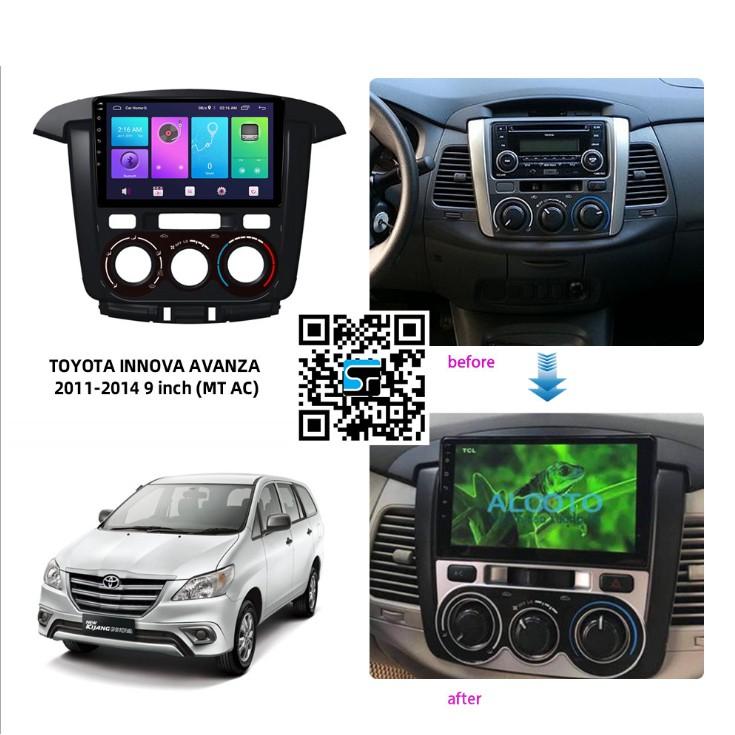 Màn Hình 9 inch Cho Xe INNOVA 2013-2015 - Màn Hình DVD Android Tặng Kèm Mặt Dưỡng Giắc Cho Toyota Innova