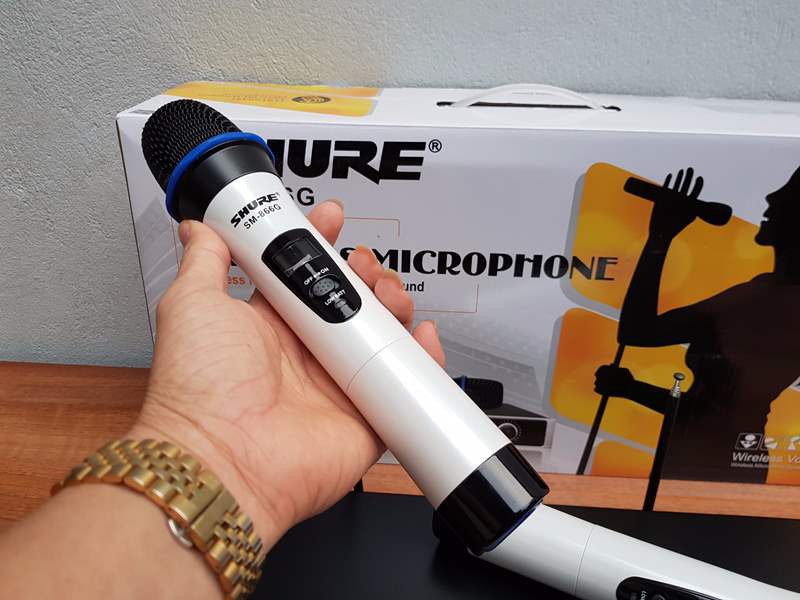 Bộ micro không dây karaoke Shure 866G, hàng nhập khẩu