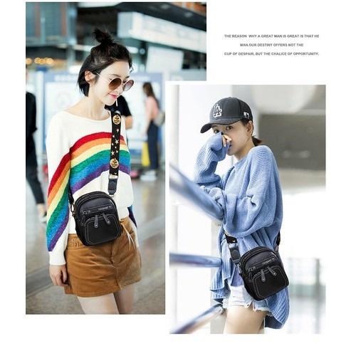 Túi xách, túi đeo chéo thời trang nữ ZuCi A06 phong cách Hàn Quốc trẻ trung xinh xắn size 15cm