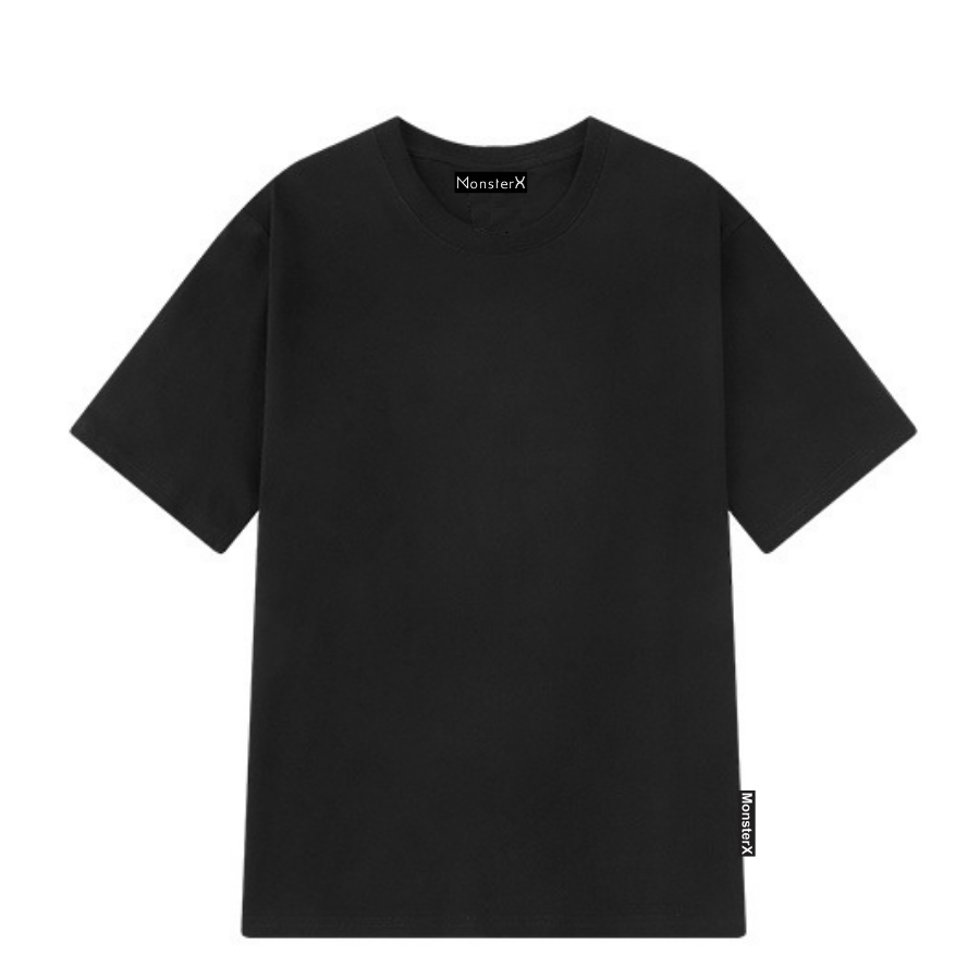 Áo thun tay lỡ MonsterX cotton trơn 5 màu (unisex nam nữ đều mặc được)