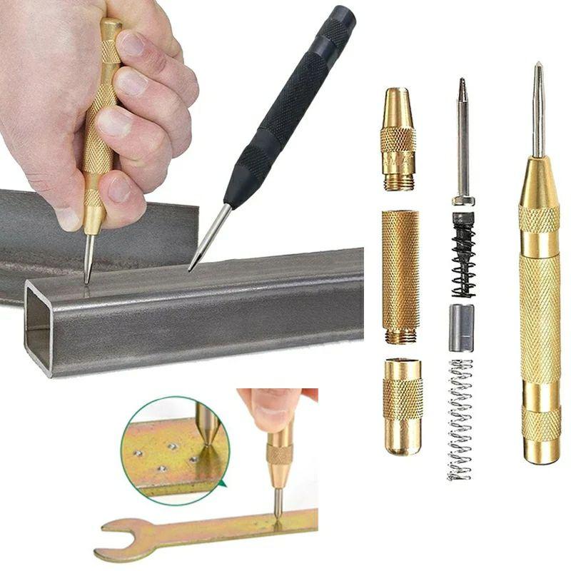 Đục lấy dấu tự động thép cao cấp, dụng cụ đục lỗ tâm, phá kính thoát hiểm, dụng cụ định vị