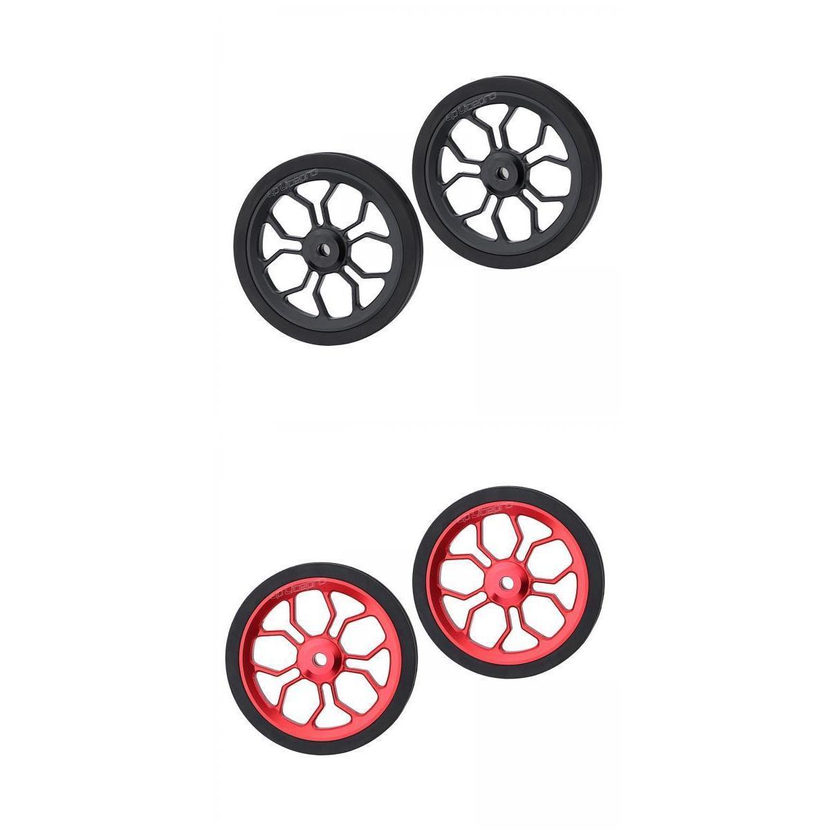 2Pairs High Strength Folding Bike Easy Wheel Refit Parts for Bicycle Cycling