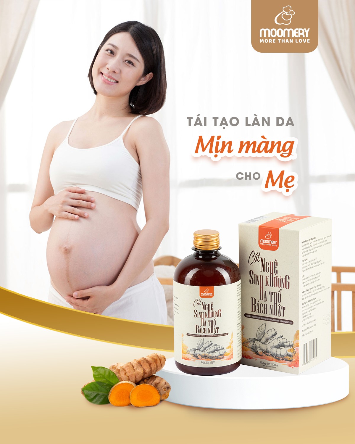 Cốt Nghệ Sinh Khương Hạ Thổ Bách Nhật - Giữ Ấm Cơ Thể, Dưỡng Da, Mờ Rạn - Chính Hãng