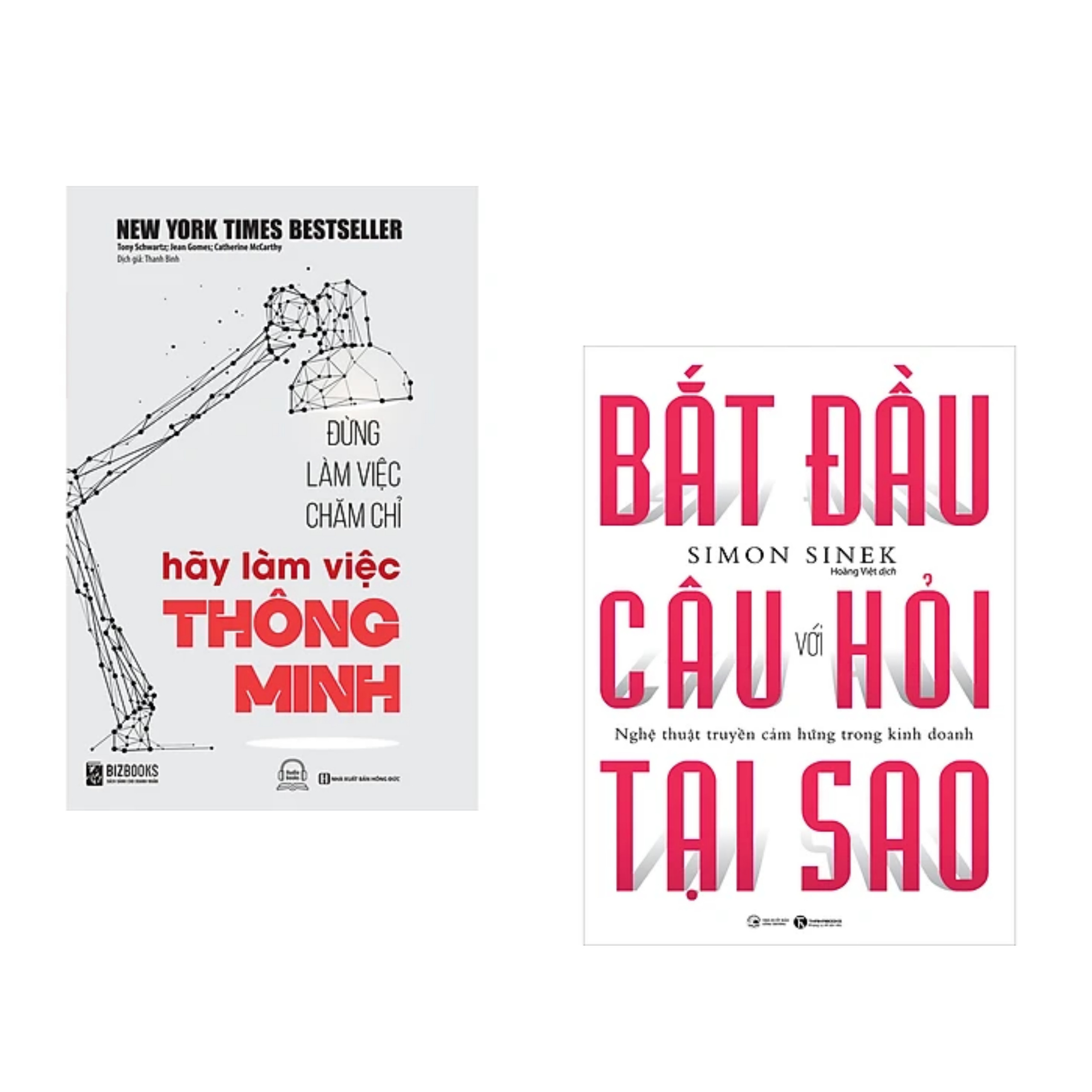 Combo Sức Mạnh Bí Mật Tư Duy:Đừng Làm Việc Chăm Chỉ Hãy Làm Việc Thông Minh+ Bắt Đầu Với Câu Hỏi Tại Sao - Nghệ Thuật Truyền Cảm Hứng Trong Kinh Doanh (Tái Bản)  (Chìa khóa thành công / Thay đổi suy nghĩ Thay đổi cuộc đời)/Tặng kèm Bookmark Happy Life